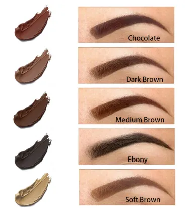 2020 Organic Gel Brown Eyebrow Cream - Waterproof & Natural Look