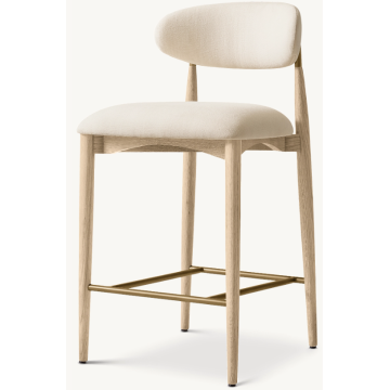 Chaise de bar au design moderne avec dossier incurvé