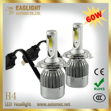 Top quality H4 C6 COB super bright car high power Led headlight for sale