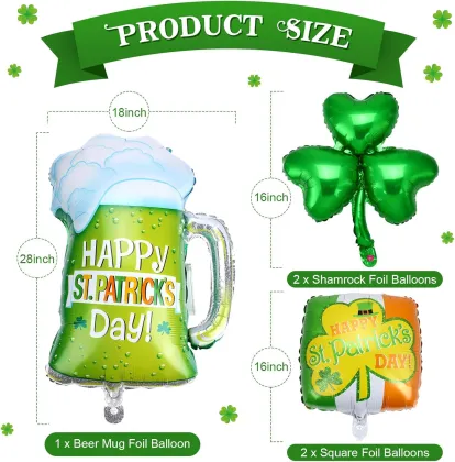 St. Patrick's Day aluminum foil balloon