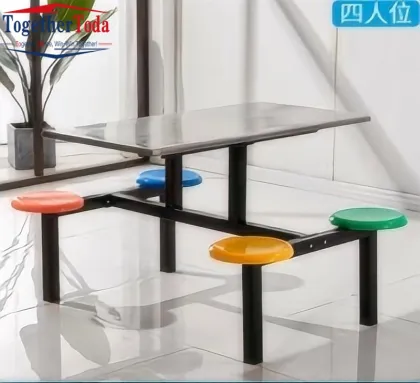 Modern Canteen dining Hall Furniture Dining Table Chair