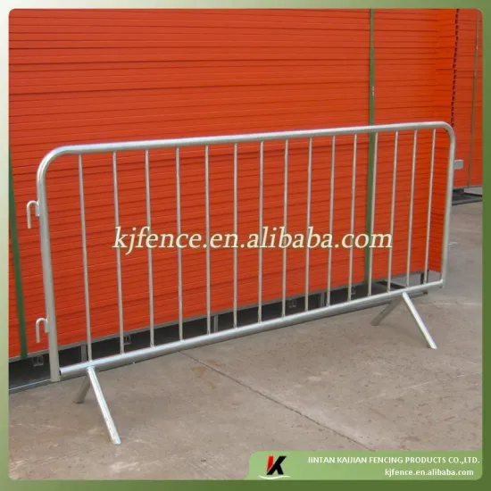 Hot deep galvanized portable metal safety barrier