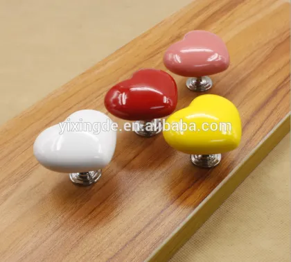 ceramics love shape drawer cabinet handle