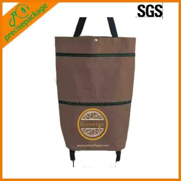 Customized Foldable Shopping Bag with Wheels