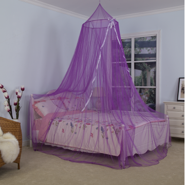 Beautiful Purple Ribbon Umbrella Mosquito Net