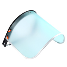 Protective face shield with an aluminum frame