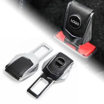 Auto Seat Belt Extender and Safety Plugs with Car Logos and Buckles