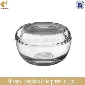 hand pressed glass food jar or candy jar