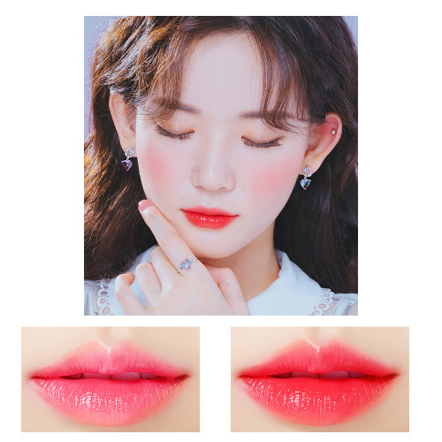 Transparent moisturizing dry flower warm lipstick