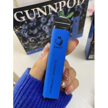 Kapasiti besar pakai buang vape 2000puffs gunnpod