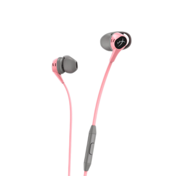 HyperX Cloud Earbuds Pink Wired Gaming In-Ear Headphones with Mic