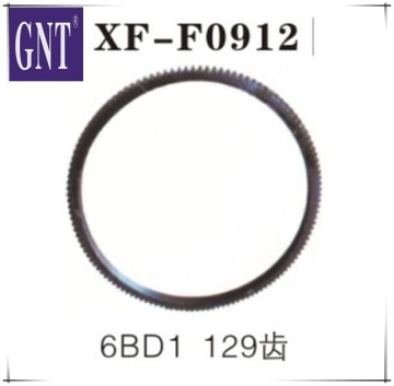 excavator 6BD1 129T flywheel ring gear