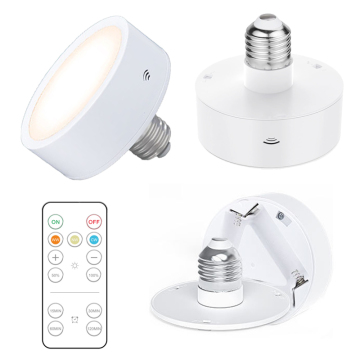 Factory Direct Wireless 3 Color Battery LED Bulb Remote Control LED Cabinet Light