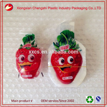 factory price BOPP/PE fruit shape jelly packaging bags plastic bangbang juice bag