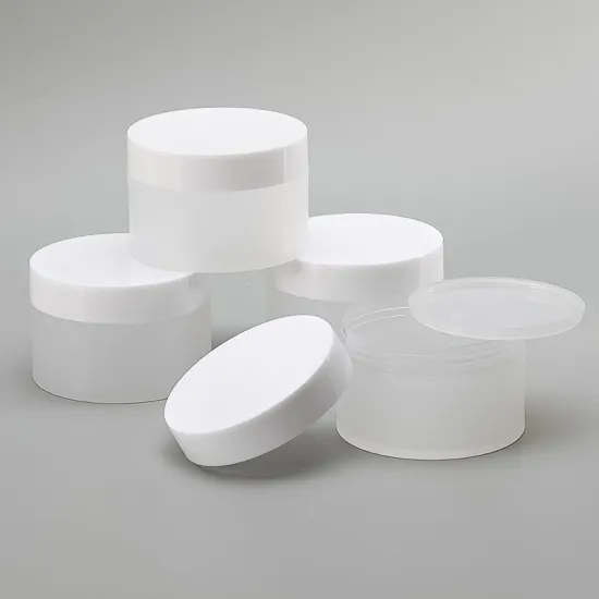 wholesale 100ml double wall frosted colors face cream cosmetics empty jar plastic pp material