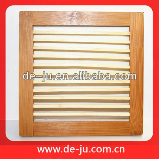 Table Mat Carbonized Border Bamboo Table Mat