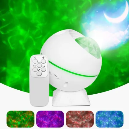 LED Aurora Projector Night Lamp with Remote for Kids and Adults