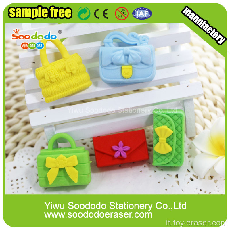 SOODODO Eco-friendly Eraser 3D Red signora scarabei a forma di