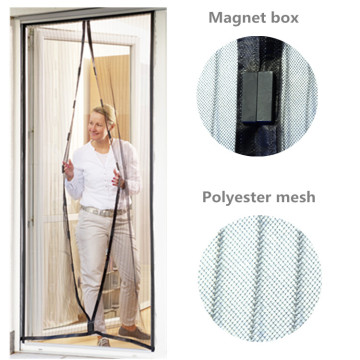 Magnetic Screen Door with Polyester and Pushpin