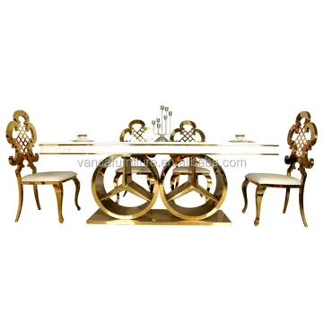 Luxury High-Quality Marble Dining Room Furniture & Wedding Table Designs