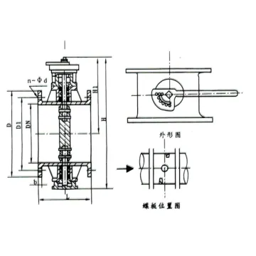hydraulic straight panel dust gas butterfly valve