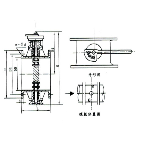 Пневматическая прямая панельная пыль -газовая бабочка клапан