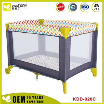 Concise Structure Transparent Baby Playpen White Net Aluminum