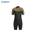 Seaskin New Neoprene Lelaki Melayari Wetsuit Dada Shorty Disesuaikan