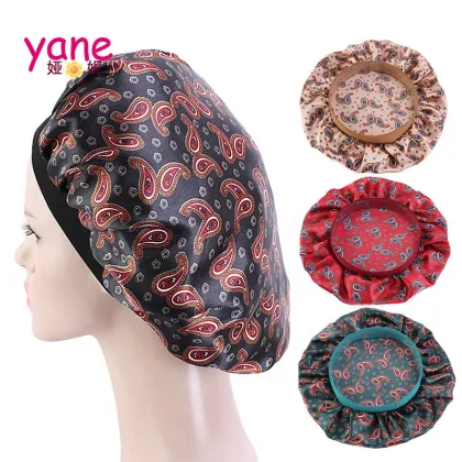 Custom Paisley Pattern Women Satin Durag Headwear Accessory