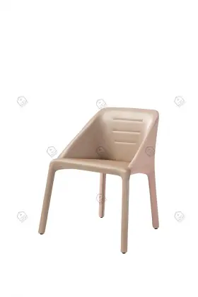 Faux leather pink Manta chairs