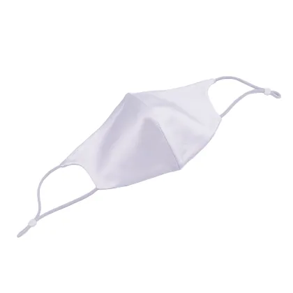 100% silk light purple face cover