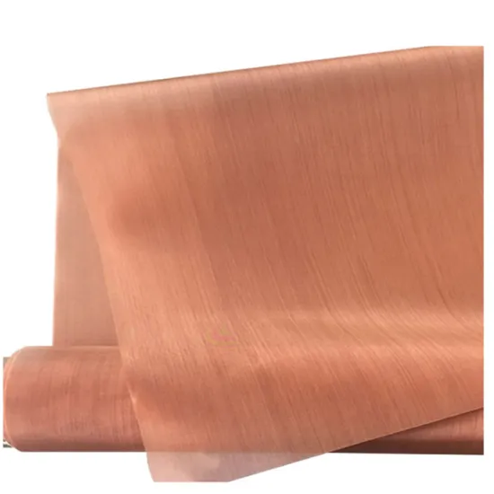 Plain Weave 5 Mesh Faraday Cage EMI Shielding Red Copper Wire Mesh