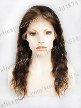 New Arrival Indian Remy Real Hair Wigs Body Wavy Full Lace Wigs