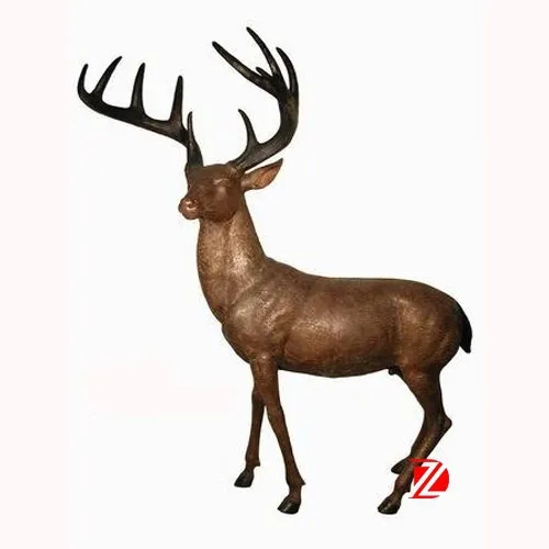 Bronze garden deer statues for sale