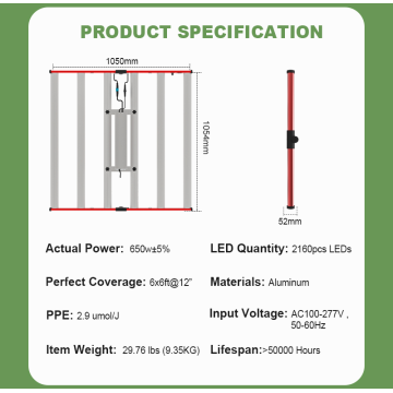 Alta Quanlity 600W LED Grow Light Bar Spyder