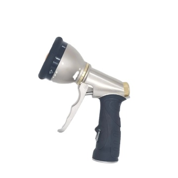 9-Spray Pattern High Pressure Metal Water Hose Nozzle: Versatile Tool for Watering, Car Washing, Pet Showering & More