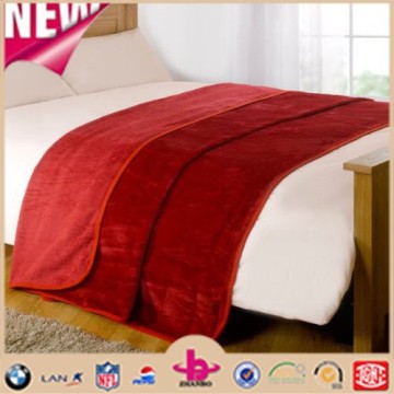 150x200cm Medium Size Mink Faux Fur Throw/Very Warm Super Soft Blankets Red Color