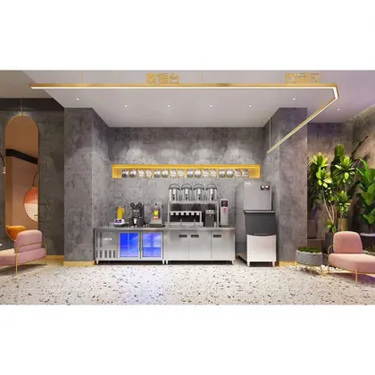 All Set Bubble Tea Equipment Supplier for Milk Tea Shops: Custom Bubble Tea Counters and Bar Equipment