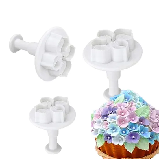 Hot Sale 3pcs Hydrangea Shape Fondant Cake Decorating Tools