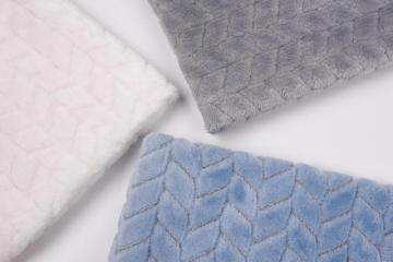 100% Polyester Jacquard Flannel Blanket Fabric