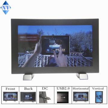 10inch*2screen 2 sided lcd advertising player on the advertising colume
