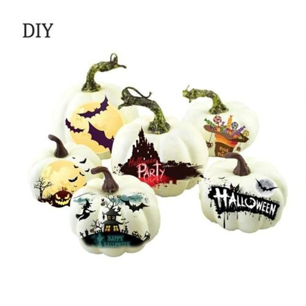 6Pcs Halloween Pumpkin Foam Toy Artificial Mini Pumpkin Simulation Prop Garden Party Decoration