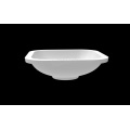 Under counter solid surface wash basins -matte white-405x405x124mm-square