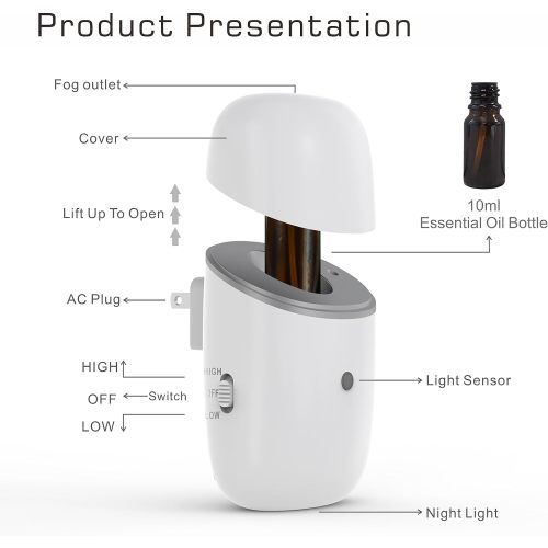 10ML Plug in Waterless Essential Oil Diffuser