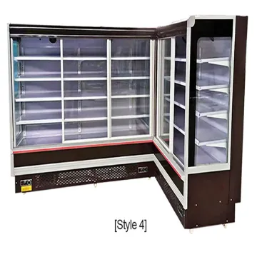 Supermarket Refrigeration Equipment Multideck Open Cooler/Air Curtain/ Upright Open Chiller for Fruit Vegetable