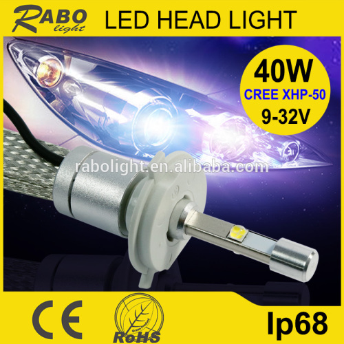 Factory suppy Newest super bright H4 headlight motorcycle led light 3600lm