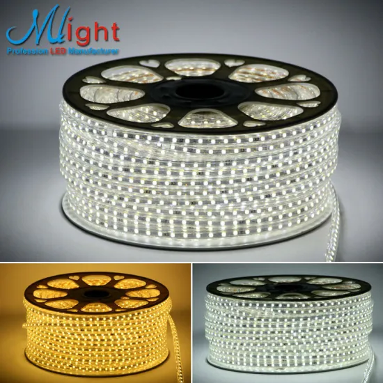 Mlight 3W Flexible LED SMD5050 Strip Lights White IP65 CE RoHS 110V 220V High Quailty LED Christmas Light Tape