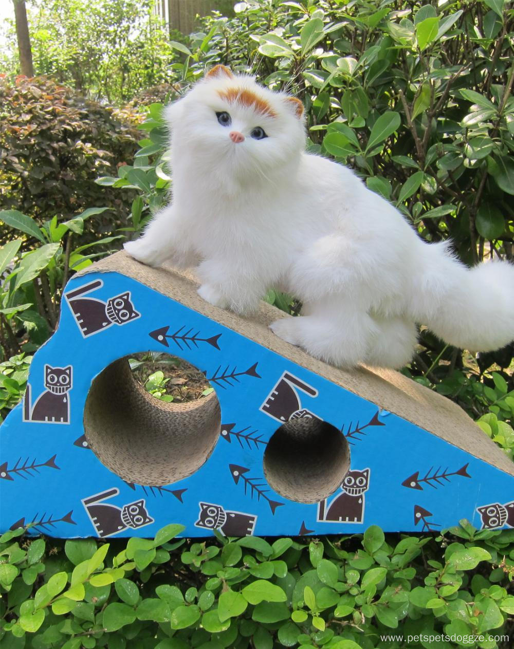 Custom durable pet cat corrugated cardboard toy