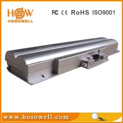 Cylinder rechargeable li ion laptop battery 18650 VGP-BPS13 SILVER for sony