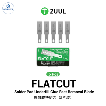 2UUL DA28 FLATCUT-Solder Pad Underfill Glue Fast Removal Blade
